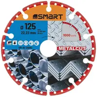 Diamantový kotúč 125 mm na rezanie kameňa, tehál, betónu, ocele, plastov SM-10-125MC