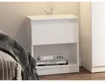 Skříňka/noční stolek Carlos 40 cm, bílý
