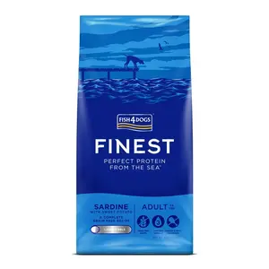 Fish4Dogs Granule velké pro dospělé psy Finest sardinka se sladkými bramborami 6 kg, 1+