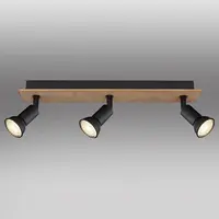 Stropné bodové svietidlo 57998-3W drevo LS3