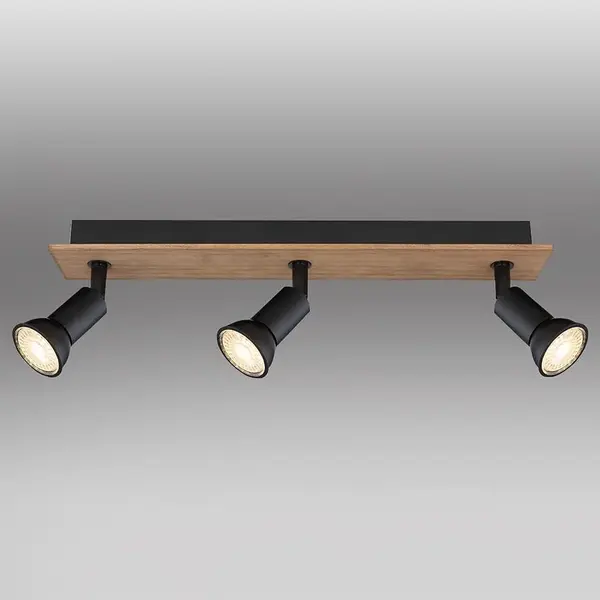 Stropné bodové svietidlo 57998-3W drevo LS3