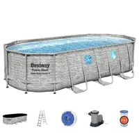 Bazén Power Steel Swim Vista 5.49 x 2.74 x 1.22 m s filtrací vzor kámen, 56716