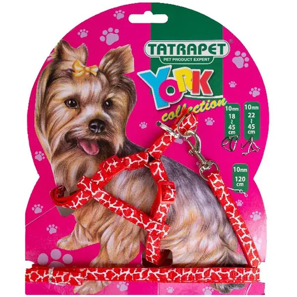 Postroj/Vôdzka 1,0x22-45 cm/120 cm York Collection