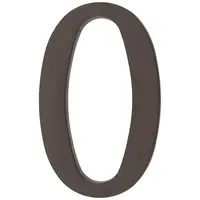 Číslica 0 plastová hnedá 18 cm