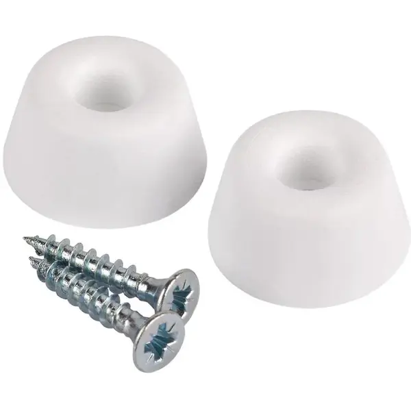 Tlmiace zarážky biele 21 mm