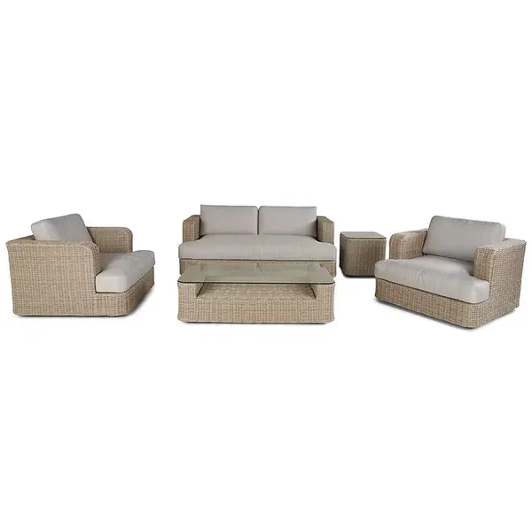 Zahradní sestava z umělého ratanu Nambu šedá