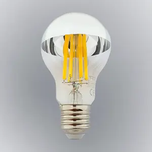 Žiarovka FL LED A60 12W E27 4200K Half Silver