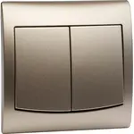 Vypínač dvojitý satén V LP-2V
