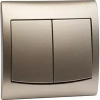 Vypínač dvojitý satén V LP-2V