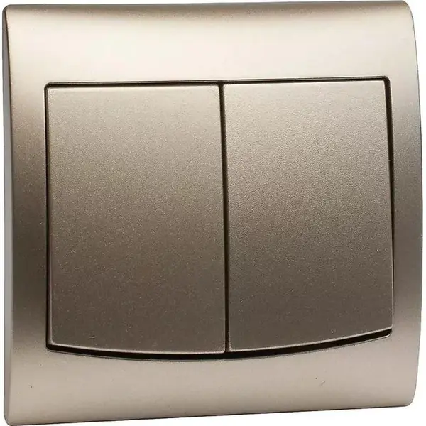 Vypínač dvojitý satén V LP-2V