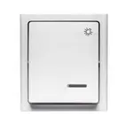 Vypínač svetlo podsvietený ŁNH-5BS.BI BRAVO