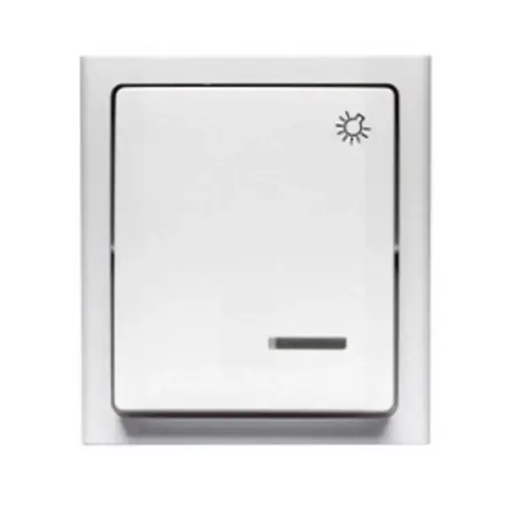 Vypínač svetlo podsvietený ŁNH-5BS.BI BRAVO