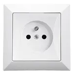 Zásuvka jednoduchá POLA biela 33029