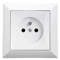 Zásuvka jednoduchá POLA biela 33029