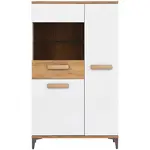 Vitrína Snobi Sb06 dub craft/alpská bílá