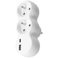 Rozbočka s USB a+c nabíječkou 2x10A