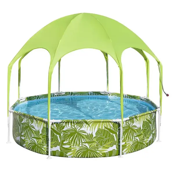 Detský bazén rámový so strešnou UV ochranou 56432
