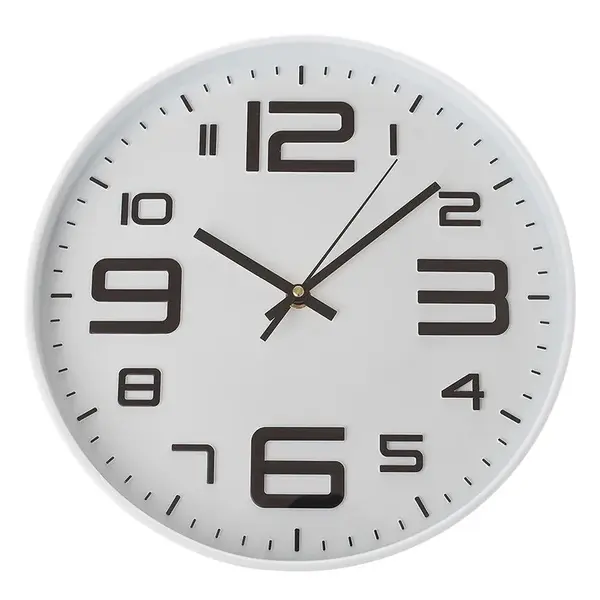Plastové nástěnné hodiny PLO002 30.5x30.5x4.4 cm