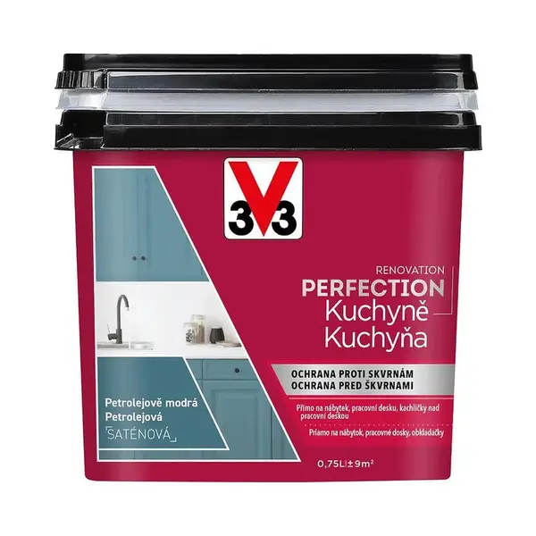 V33 Renovation Perfection Kitchen Petrolejová modrá 0.75l