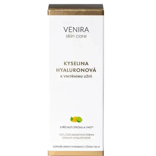 Venira Kyselina hyaluronová k vnitřnímu užití citrón-limeta 50 ml
