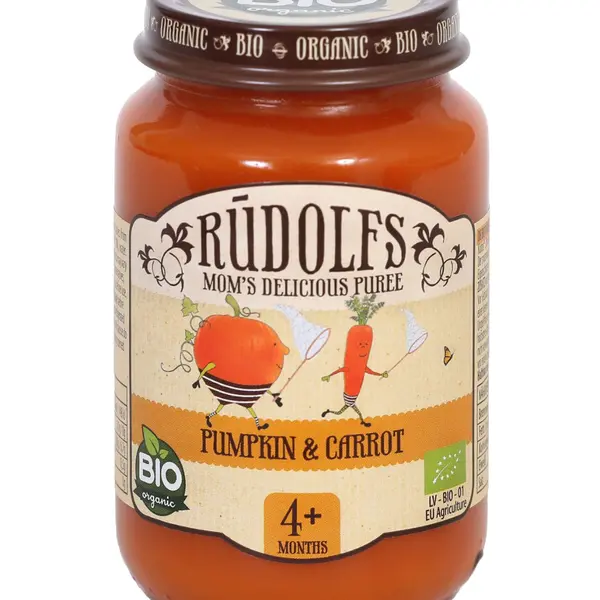 Rudolfs Dýně a mrkev BIO 190 g