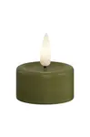 LED svíčka Deluxe Homeart Oliven Gronne Fyrfadslys 4 x 4,5 cm 2-pack