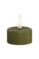 LED svíčka Deluxe Homeart Oliven Gronne Fyrfadslys 4 x 4,5 cm 2-pack
