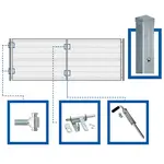 3D PLOTOVÁ BRÁNA 400 X 150 CM, KOMPLETNÍ SOUPRAVA - VČETNĚ SLOUPKŮ A PŘÍSLUŠENSTVÍ, WGBRA-T000292