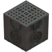 Kanalizační vpusť dvorní polypropylenová mříž 24,6x25x25 cm