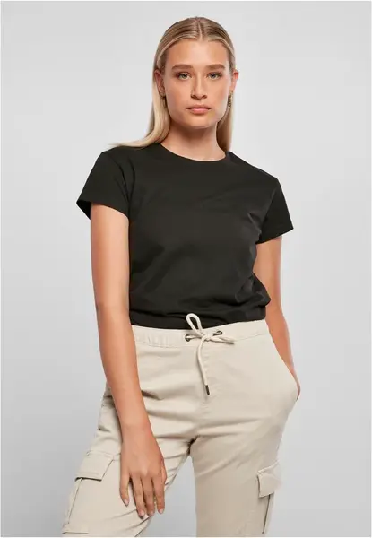 Women's T-shirt made of recycled cotton in black
