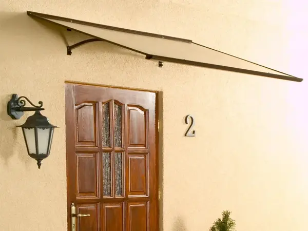 Vchodová stříška STANDARD 120 x 85 cm hnědá / čirá GU4000201