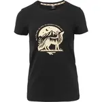 Hi-Tec VOLFI Dámske bavlnené tričko, čierna, veľkosť