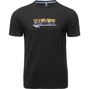 Hi-Tec HOUCINE Pánske bavlnené tričko, čierna, veľkosť