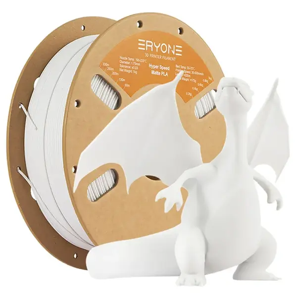ERYONE Matte Hyper PLA Filament 1kg - White