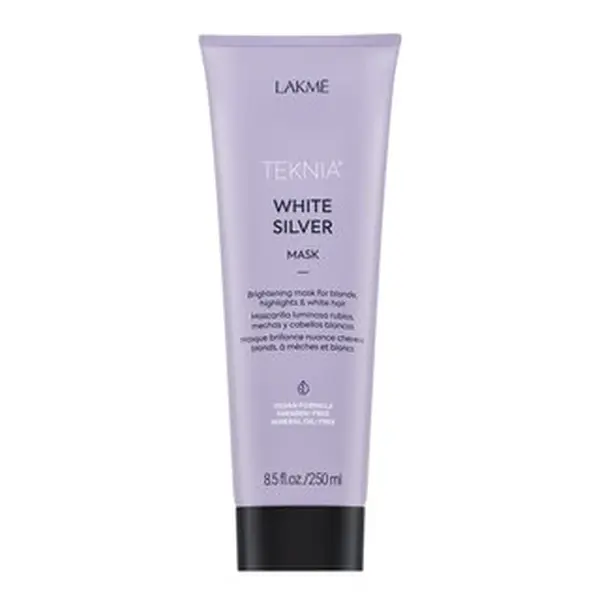 Lakmé Teknia White Silver Mask neutralizující maska pro platinově blond a šedivé vlasy 250 ml