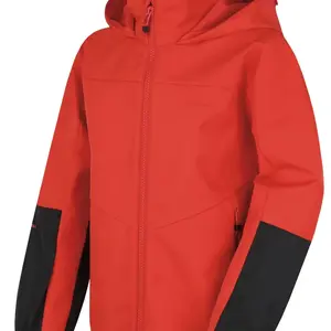 Husky Sonny K 140-146, red Dětská softshell bunda