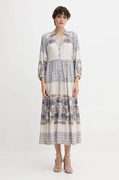 Šaty s příměsí lnu Hale BOB