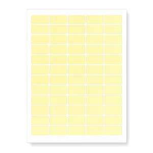 Samolepicí etikety 63,5 x 29,6 mm, 27 etiket, A4, 20 listů, žluté