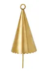 Vianočná ozdoba ferm LIVING Cone Bell 12 cm 2-pak
