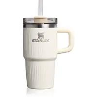 Stanley Quencher H2.O FlowState™ Fluted Tumbler nerezový tumbler s brčkem malý Cream Gloss 600 ml