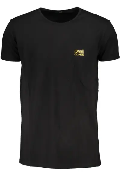 CAVALLI CLASS MEN&#39;S SHORT SLEEVE T-SHIRT BLACK
