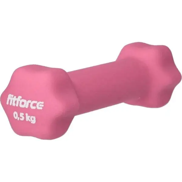Fitforce FDBN 0,5 KG Jednoruční činka, růžová, velikost 0,5 KG