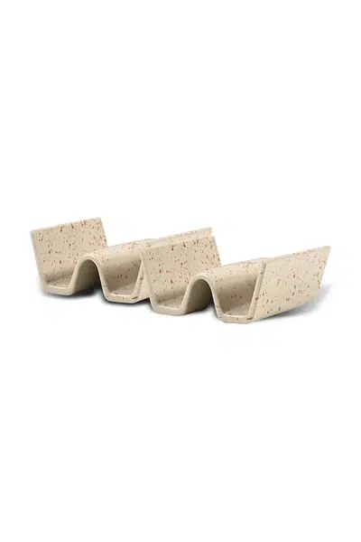 Předkrmový talíř Sagaform Ditte 11, 5 cm 2-pack béžová barva