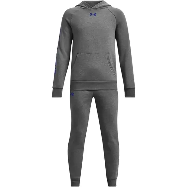 Under Armour RIVAL FLEECE Chlapecká tepláková souprava, šedá, velikost XS