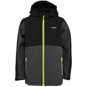 Lewro CHRISTO Dětská softshellová bunda, tmavě šedá, velikost 116-122