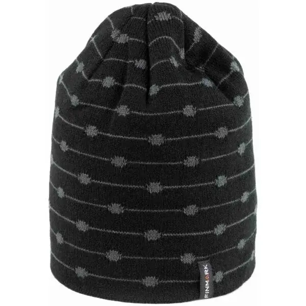 Finmark WINTER HAT Zimní pletená čepice, černá, velikost UNI