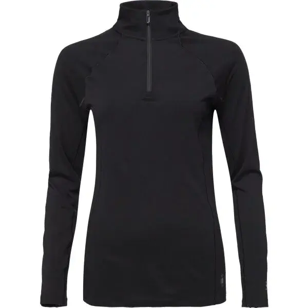 Smartwool CLASSIC A-S MERINO BL 1/4 ZIP Dámské termo triko, černá, velikost
