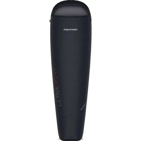 Hannah MICRO 70 Ultralehký letní spacák, černá, velikost 210 cm - pravý zip