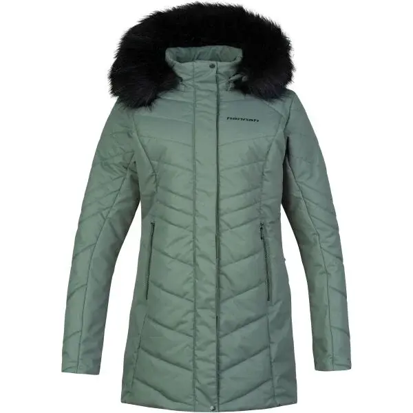 Hannah MARETA II Dámský zimní kabát, zelená, velikost