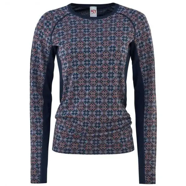 KARI TRAA ROSE LIGHT Dámské Merino triko, tmavě modrá, velikost